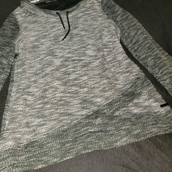 Calvin Klein Cowl Neck Criss-Cross Sweater - XXL - Green/White - Picture 4 of 8